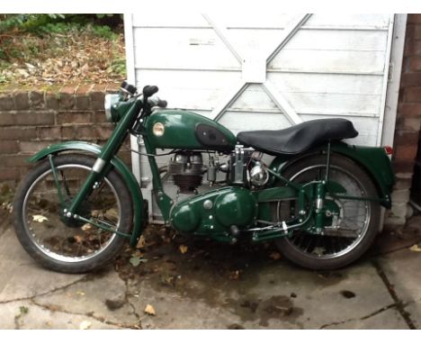 A 1954 ARIEL COLT 200 CC OHV, FOUR SPEED. NEW STYLE V5C, OLD BROWN LOG BOOK ALSO INCLUDED.  COPY OF COMPANY DISPATCH LEDGER S
