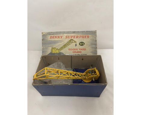 A VINTAGE BOXED DINKY GOODS YARD CRANE 