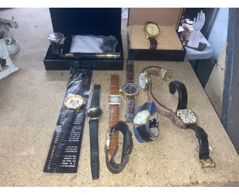 A QUANTITY OF WRISTWATCHES TO INCLUDE ROTARY, ETC, TWO BOXED 