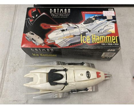 A VINTAGE BATMAN ICE HAMMER VEHICLE FROM THE ANIMATED SERIES BY KENNER 