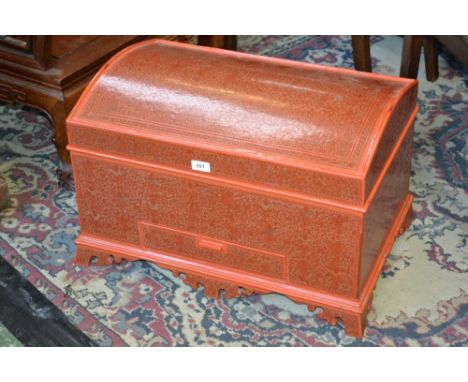 A red Islamic trunk/chest