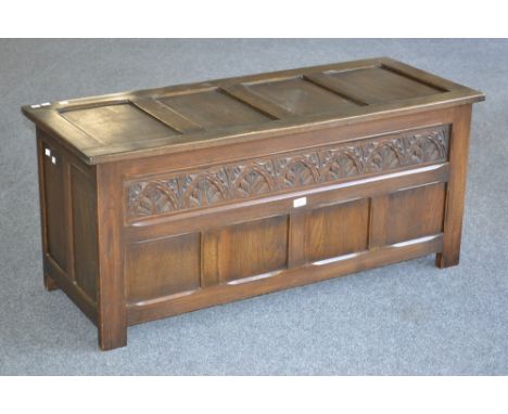A Reprodux four panel coffer
