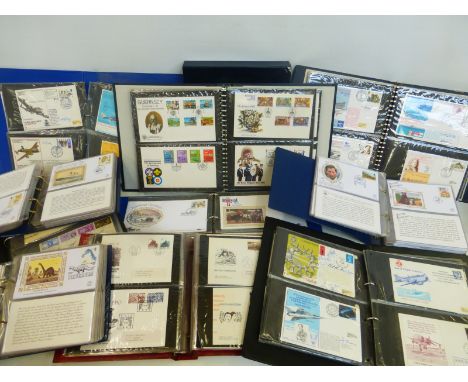 Ten albums of assorted first day covers of various subjects and ages, including naval.