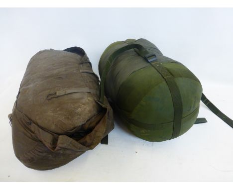 Two army sleeping bags.