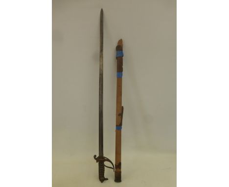 A George V Royal Artillery officer's sword in scabbard a/f.