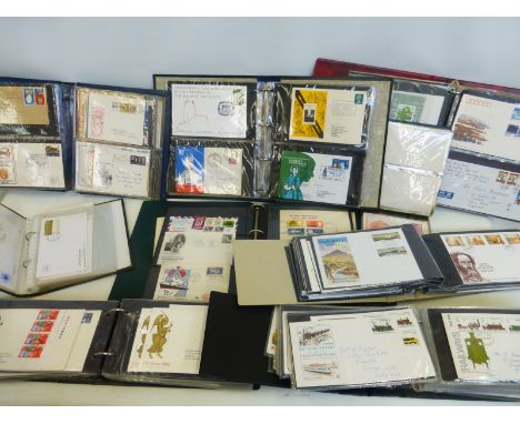 Nine albums of first day covers of various subjects and ages including some Chinese.
