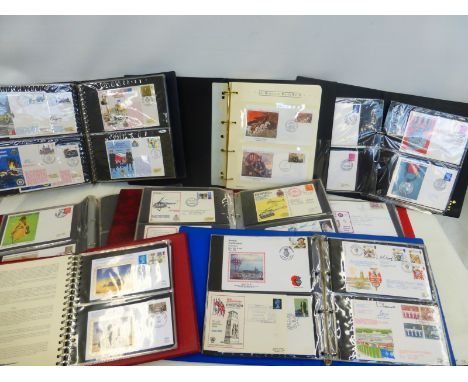 Eight albums of first day covers all military related, of various ages.