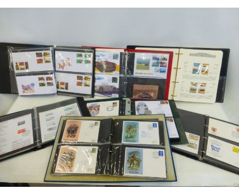Seven albums of first day covers, of various subjects and ages.