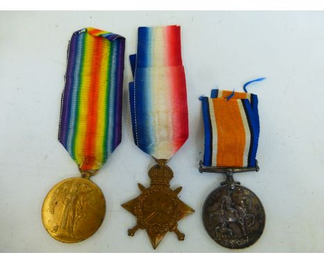 A WWI Army Veterinary Corps medal trio named to: SE-8898 PTE. J.H. BUCKLAND. A.V.C.