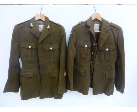 An Army Air Corps jacket with a Royal Engineer's jacket.