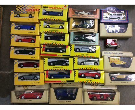 Selection toy vehicles including Models of Yesteryear, Maisto Super Car Collection etc