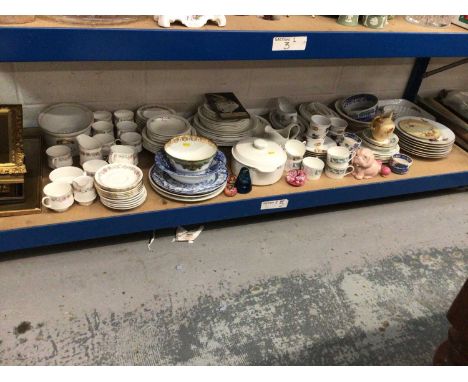 Collection of china, including Royal Albert, Spode, Coalport, Royal Worcester, etc