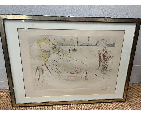 Salvador Dali 1904-1989 Venus and the Organ Player (Sheet measurements 395mm x 585mm) Original drypoint in black ink with ste