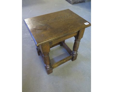 An oak joint stool