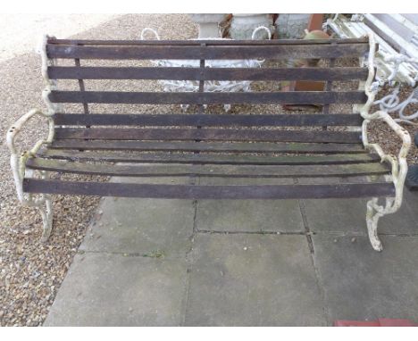 A Park bench with cast iron branch ends - Length 1.85 m