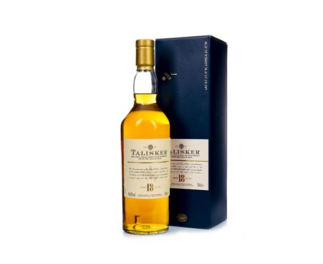 TALISKER AGED 18 YEARS Single Malt Scotch Whisky 70cl, 45.8% volume, in carton.