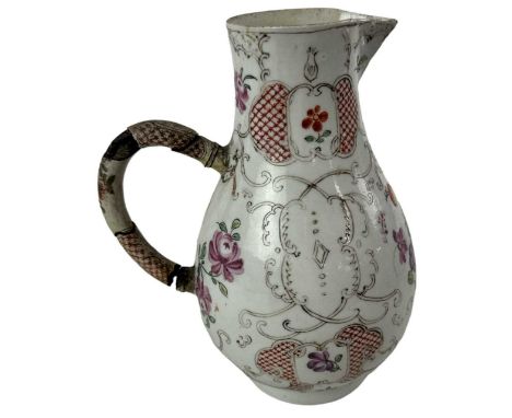 A late 18th/early 19th century, possibly Worcester, sparrow beak jug, height 16.5cm.