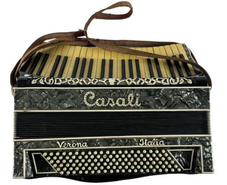 CASALI III; a cased Italian piano accordion. 