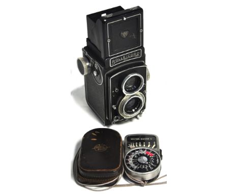 A Rolleicord Va model 2 twin lens reflex camera and a Weston Master IV exposure meter in original case (2). CONDITION REPORT 