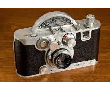 A "Mercury" model II 35mm camera.