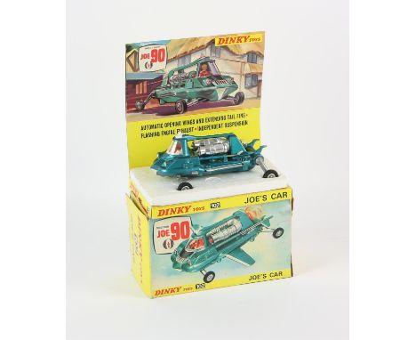 Dinky 102 "Joe 90" - Joe's Car - finished in metallic aqua, white including interior with figure, red and chrome engine thrus