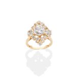 DIAMOND CLUSTER RING,