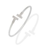 TIFFANY: DIAMOND-SET 'T' BANGLE