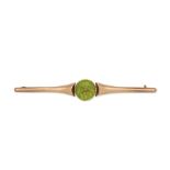 PERIDOT BAR BROOCH