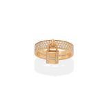HERMÈS: 'KELLY CLOCHETTE' DIAMOND-SET RING