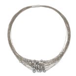 ATTRIBUTED TO BOODLES & DUNTHORNE: CULTURED PEARL NECKLACE