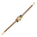EMERALD AND DIAMOND-SET WATCH