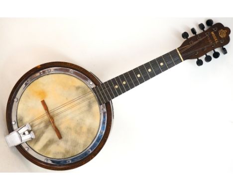 VINTAGE GEORGE HOUGHTON & SONS EIGHT STRING BANJO MANDOLIN
Model 3005, with original carrying case