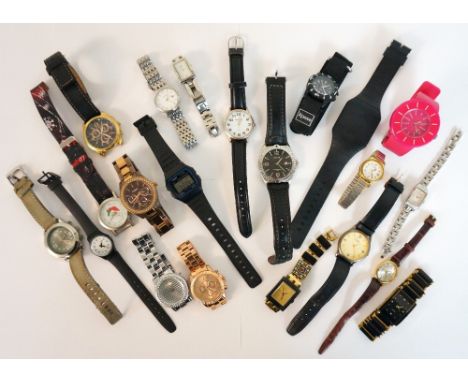 SELECTION OF LADIES AND GENTLEMAN'S WRISTWATCHES
including Casio, Accurist, Timex, Marc by Marc Jacobs, Fossil, Blink Time, C