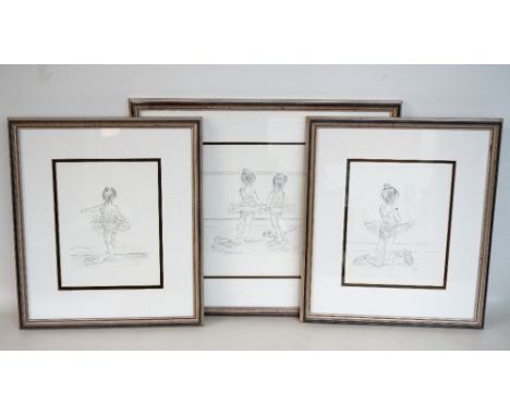 S O'CONNELL
Ballet Girl I, Ballet Girl II, Two Dancers, three prints