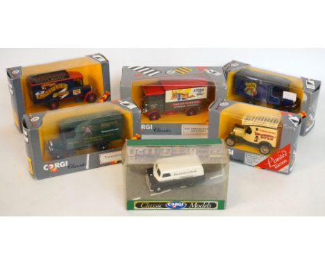 COLLECTION OF CORGI BOXED MODEL VEHICLES
1980's, including Classics buses, trucks and vans (28), viewing required