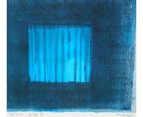 TIM HARBRIDGE
Shibumi Blue 8, coloured lithograph, signed, 30cm x 30cm   