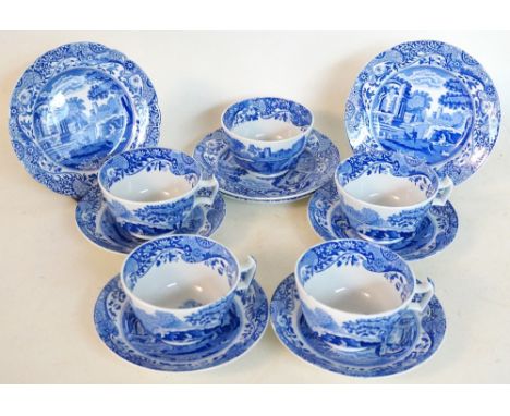 COPELAND SPODE'S ITALIAN TEA SET
comprising four cups four saucers, four side plates and sugar basin (13)