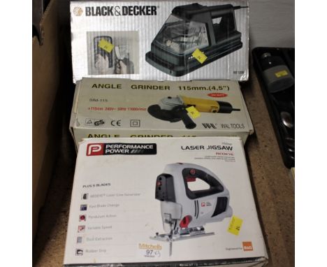 Black &amp; Decker wallpaper stripper, angle grinder and jigsaw