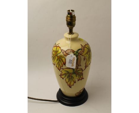 Moorcroft table lamp