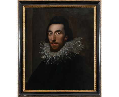 FOLLOWER OF DANIEL-MYTENS (1590-1647) Portrait of a gentleman, traditionally identified as Sir Philip Harcourt (1638-1688) of