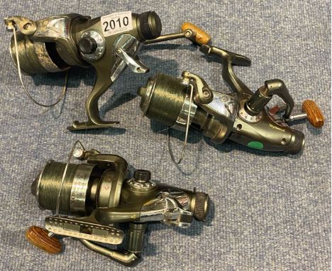 Three Wychwood Maximiser Big Pit 70 FreeSpin Carp Fishing Reels. P&amp;P Group 2 (£18+VAT for the first lot and £3+VAT for su