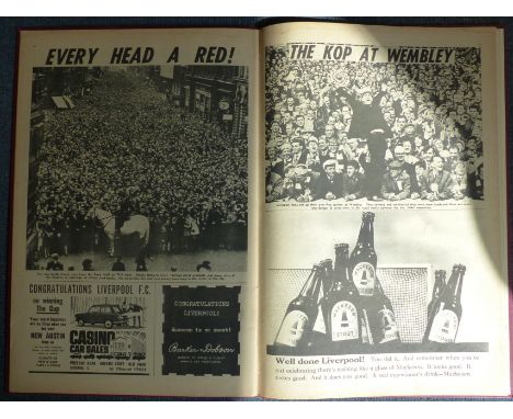 Liverpool Football Club Wembley 1965 bound paper Wembley 1965 - Liverpools Year, with the 1965 souvenir programme. P&amp;P Gr