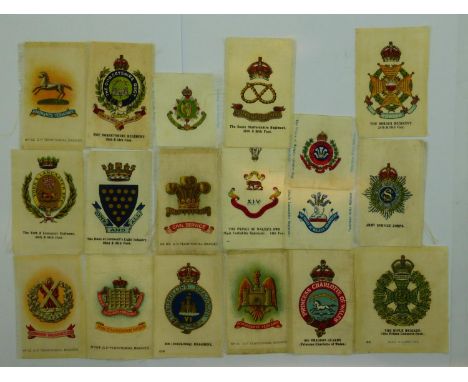 Thirty three badge BDV cigarette silks. P&amp;P Group 1 (£14+VAT for the first lot and £1+VAT for subsequent lots) 