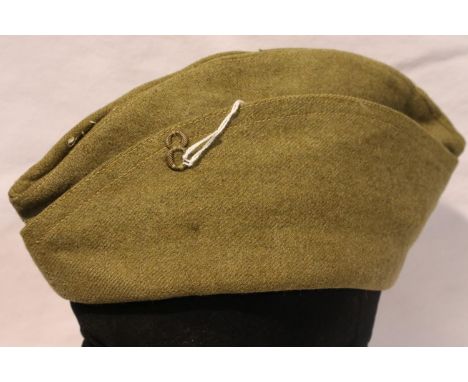 WWI US M17 Overseas cap with a French Unit badge. P&amp;P Group 2 (£18+VAT for the first lot and £3+VAT for subsequent lots) 