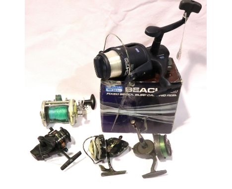 Leeda 2XL Beach 70 fixed spool surf casting reel, boxed in unused condition. P&amp;P Group 2 (£18+VAT for the first lot and £