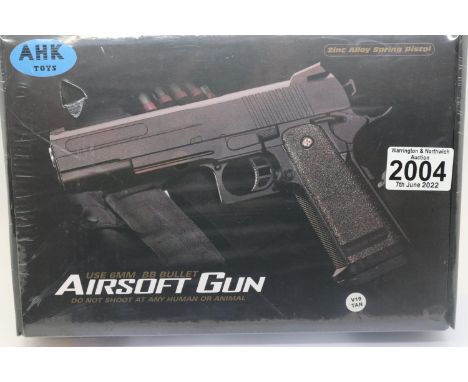 New and boxed airsoft 1911 BB pistol. P&amp;P Group 1 (£14+VAT for the first lot and £1+VAT for subsequent lots) 