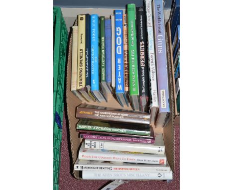 A collection of sporting books, to include: Joe Irving 'Training Spaniels'; Jeffries 'The Gamekeeper at Home'; RWF Poole 'The
