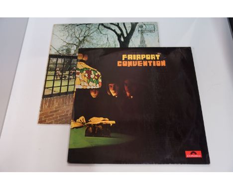 VINYL - FAIRPORT CONVENTION - FIRST 2 UK ALBUMS by this SEMINAL PSYCH / ACID FOLK group, ORIGINAL uk 1st PRESSINGS. 1)  FAIRP