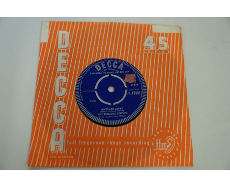 VINYL - THE ROLLING STONES - "19TH NERVOUS BREAKDOWN", ORIGINAL UK DEMO PROMO COPY F 12331, VINYL is in VG condition (non fee