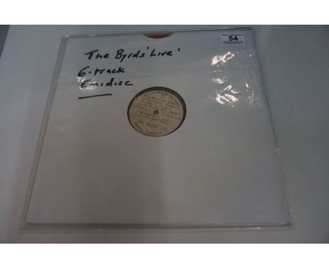 VINYL - THE BYRDS - "LIVE" - 2 UNIQUE UK 1969 SINGLE SIDED ACETATE ALBUMS. WOW ANOTHER UNIQUE and probably the ONLY COPY in e